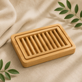 Dual-Layer Bamboo Soap Dish