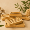 Dual-Layer Bamboo Soap Dish