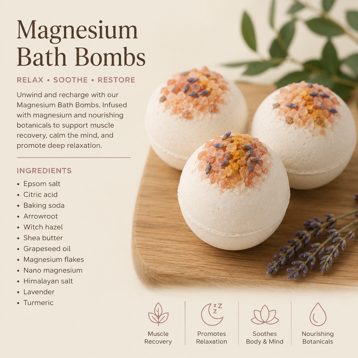Magnesium Bath Bomb