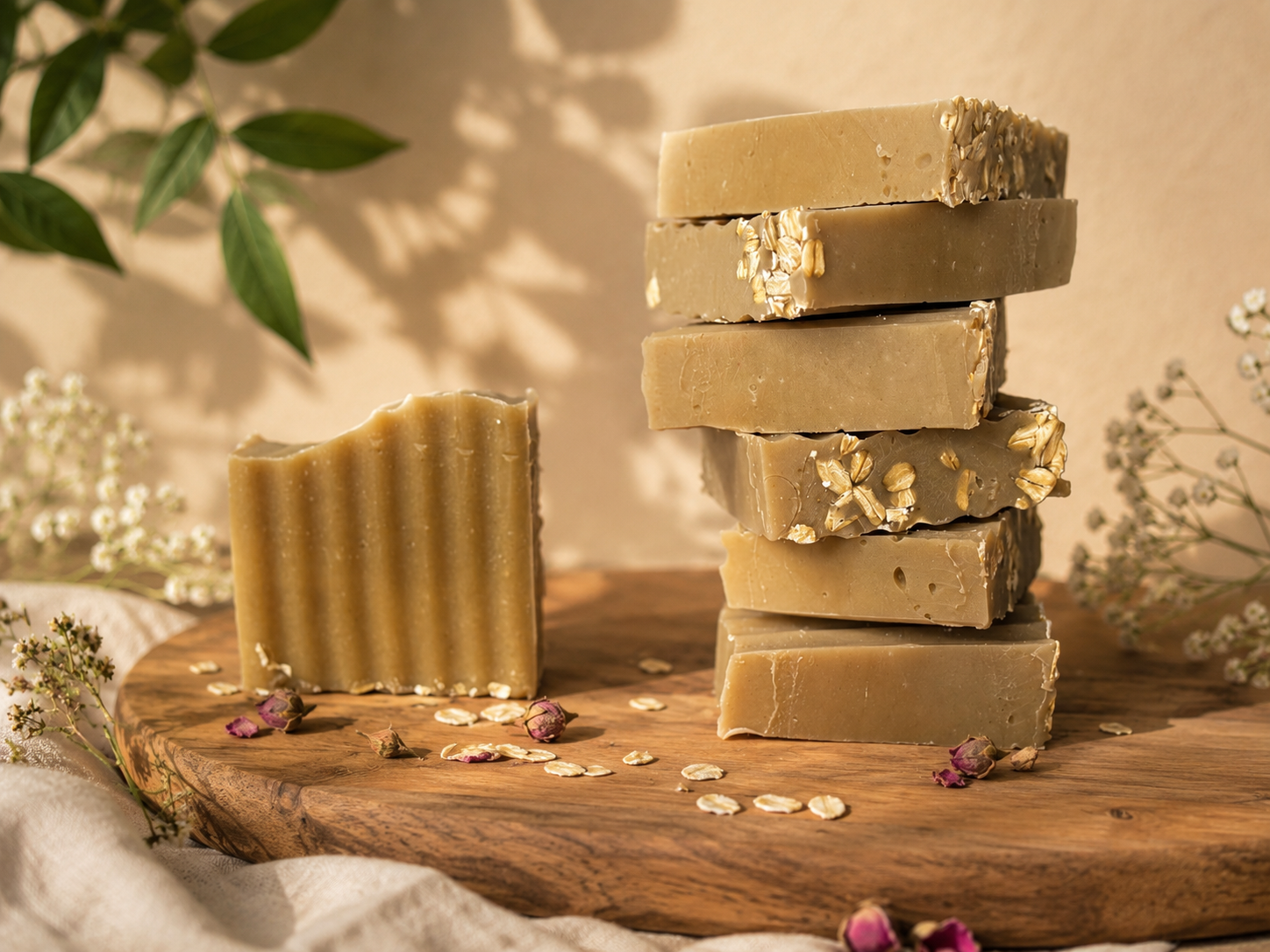 Goat Milk, Honey & Oat Soap Bar